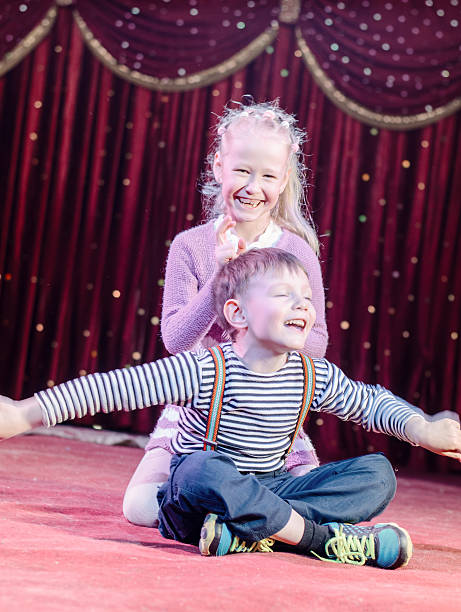 istock Happy Young Kid Performers at the Stage 488844046