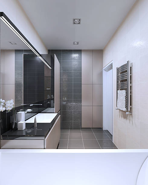 istock Bright interior of bathroom 488846394