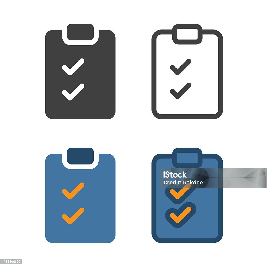 Checklist Icon Checklist Icon Vector EPS File. Icon Symbol stock vector