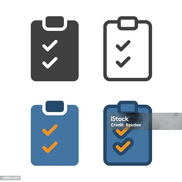 Checklist Icon Stock Illustration - Download Image Now - Icon Symbol, Clipboard, Checklist