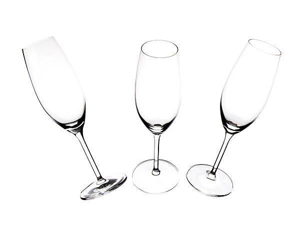 istock Silhouettes of champagne glasses. 488848820