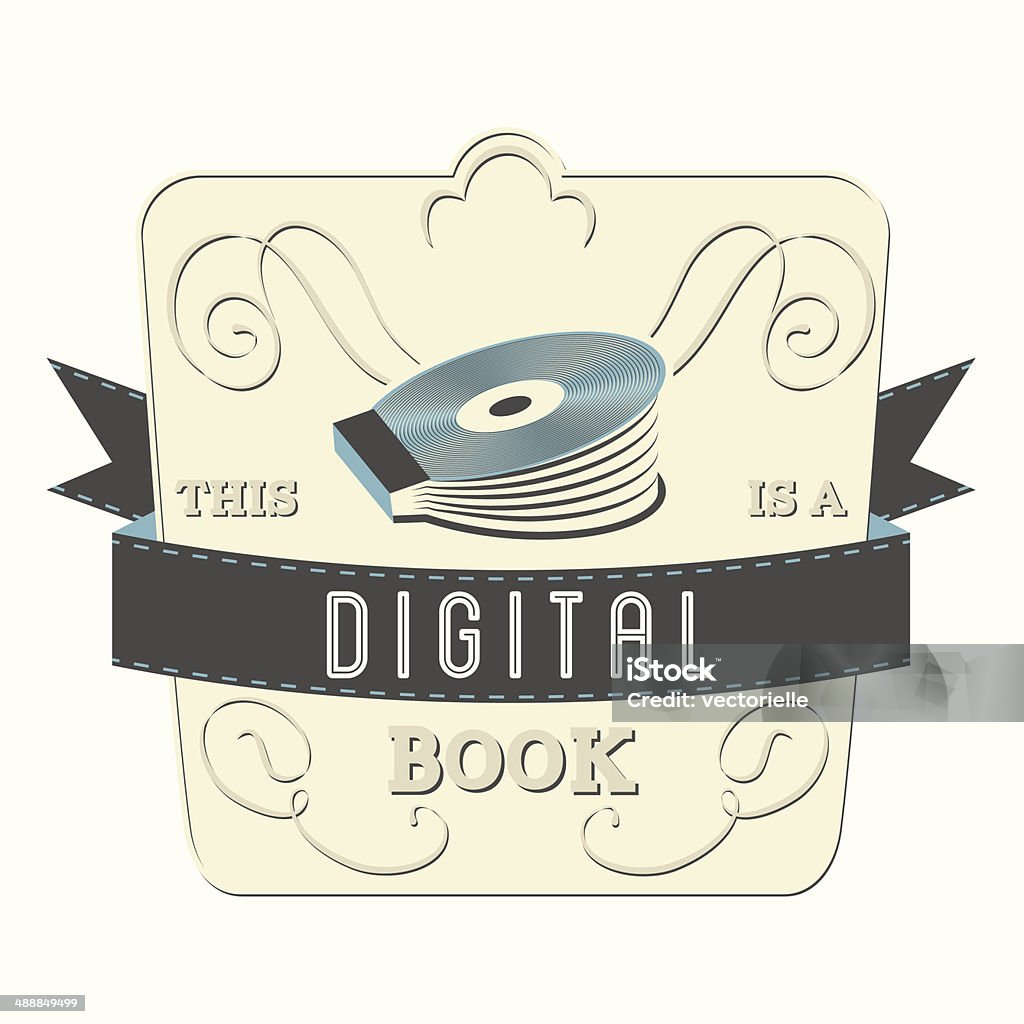 Books Visual Object Label Book Label For A Digital Book Stock Illustration - Download Image Now ...