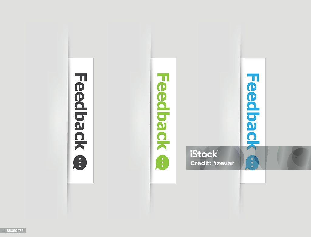 Feedback Labeler Vector Vector White And Color Feedback Labels Stock Illustration - Download ...