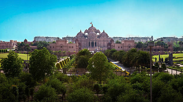 istock The beautiful temple in Hindu style (Akshardham, Delhi, India) 488850661