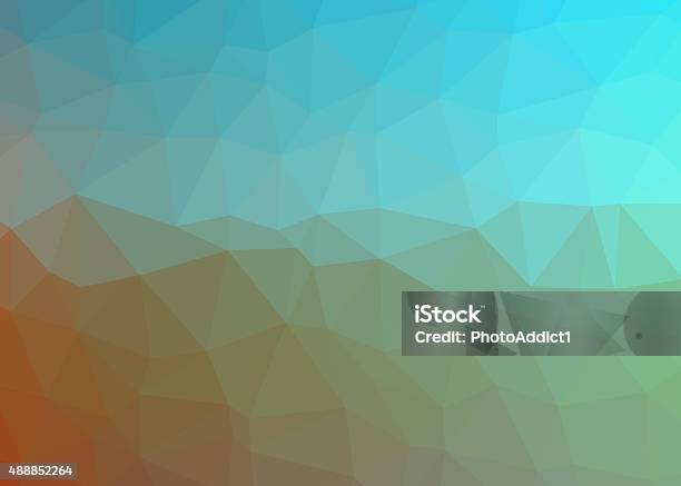 Low Polygon Background Stock Photo - Download Image Now - 2015, Abstract, Art