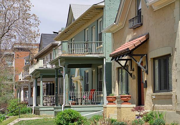 Row Homes in Urban Setting of Chicago