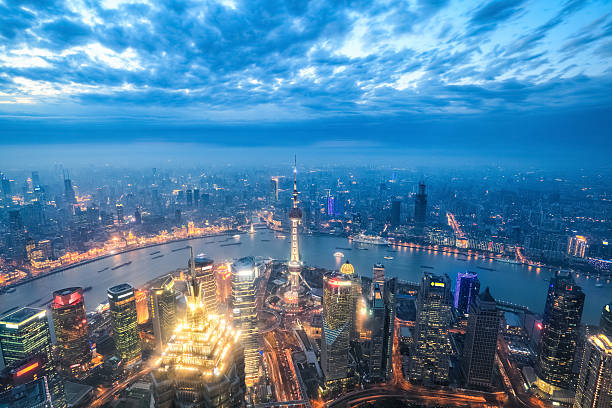 istock nightfall view of shanghai 488855787