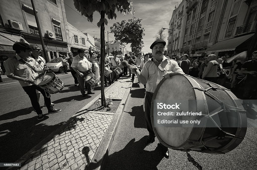 Demonstração em Lisboa - Royalty-free 1 de Maio - Dia Internacional do Trabalhador Foto de stock