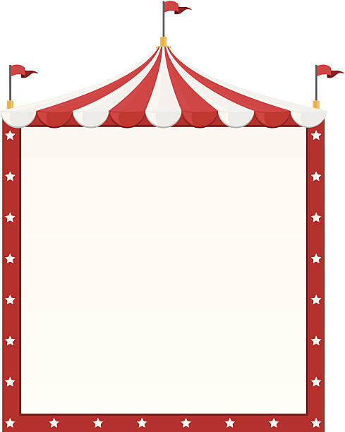 Circus Border Circus Border school fete stock illustrations