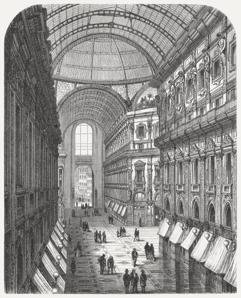 istock Galleria Vittorio Emanuele II in Milan, Italy, published in 1876 488872237