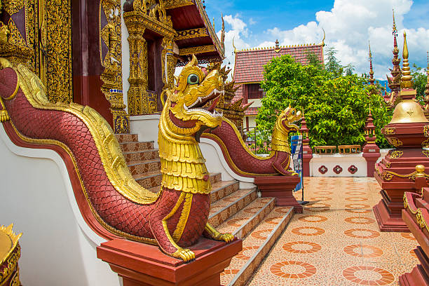 istock Naga statue at  Wat Montien or Wat Ratcha Montien 488873160