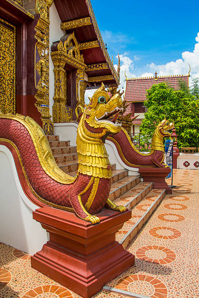 istock Naga statue at  Wat Montien or Wat Ratcha Montien 488873294