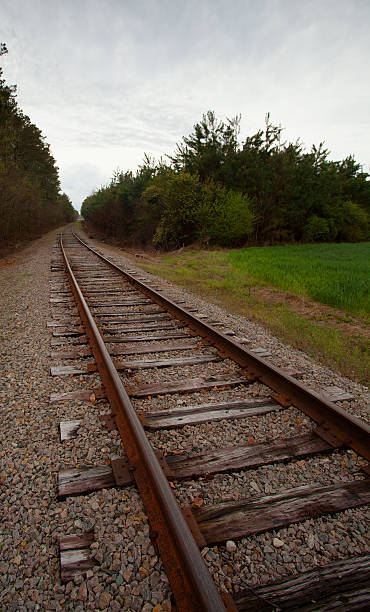 pista de curvas - railroad spikes fotografías e imágenes de stock