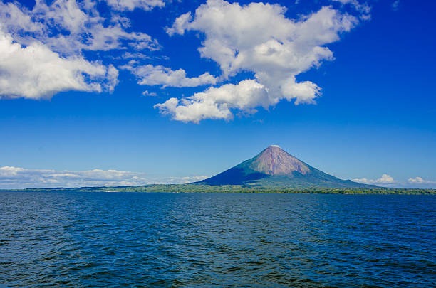 istock Island Ometepe with vulcano in Nicaragua 488873988