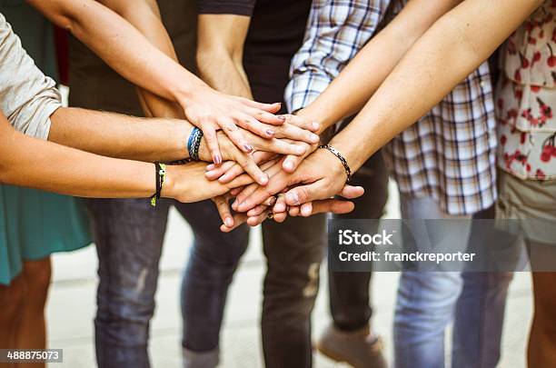 Group Of Volunteer Stock Photo - Download Image Now - A Helping Hand, Adolescence, Adult