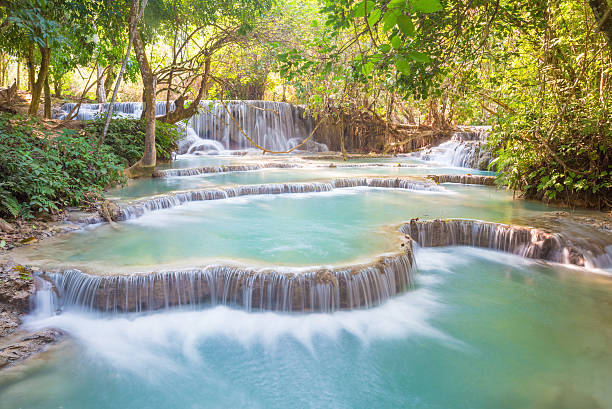 istock Kuang Si Waterfall, Luang prabang, Laos 488875191