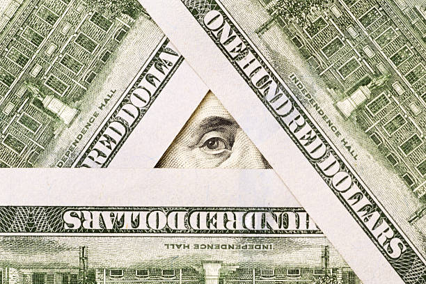 istock Symbol of illuminates from dollar notes 488876220