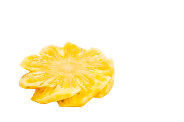 istock Freshly cut juicy, sweet nutritious pineapple fruit isolated in 488876292