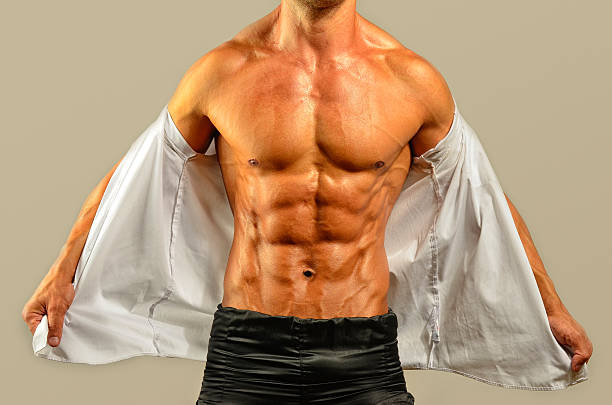 Ripped abs young man hi-res stock photography and images - Alamy