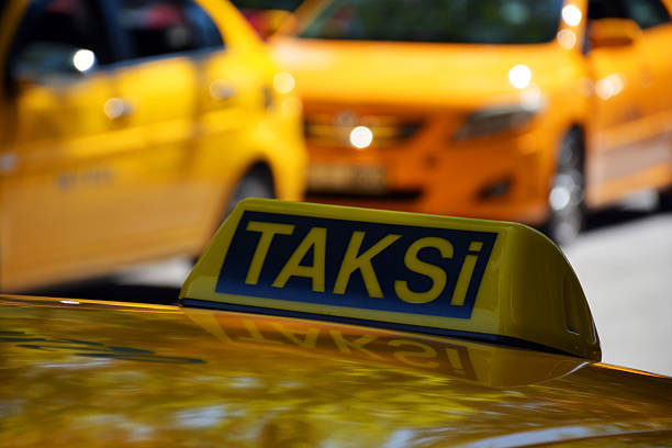 Taxi Sign stock photo