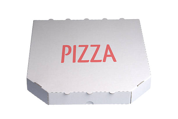 istock White pizza delivery box isolated against white background 488888409