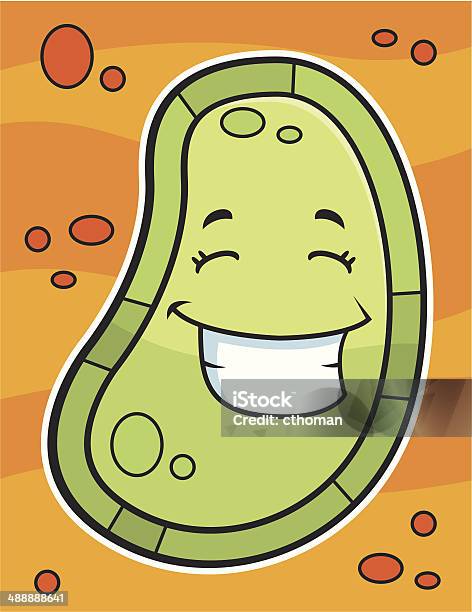 Germ Smiling Stock Illustration - Download Image Now - Cartoon, Cheerful, Cold And Flu