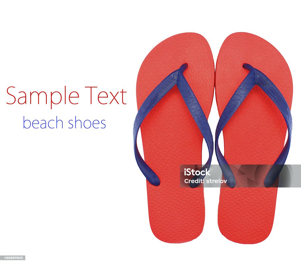 Klapki sandały buty pusta Biała Plaża - Zbiór zdjęć royalty-free (Bez ludzi)