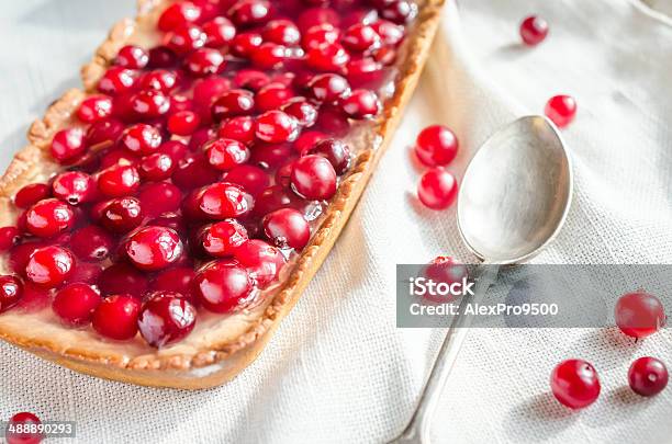 Tarte Mit Jellied Frischen Cranberries Stockfoto und mehr Bilder von Beere - Obst - Beere - Obst, Bäckerei, Café