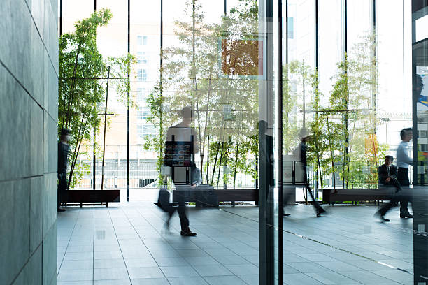 istock Business people walking in a urban building 488892615