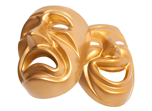 istock theatrical mask isolated on a white background 488895261