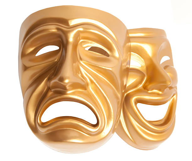 istock theatrical mask isolated on a white background 488895263