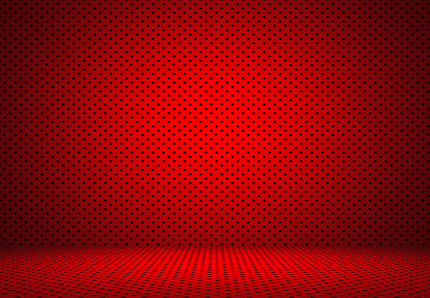 istock Abstract Red Polka dots background Christmas Valentines layout d 488902594