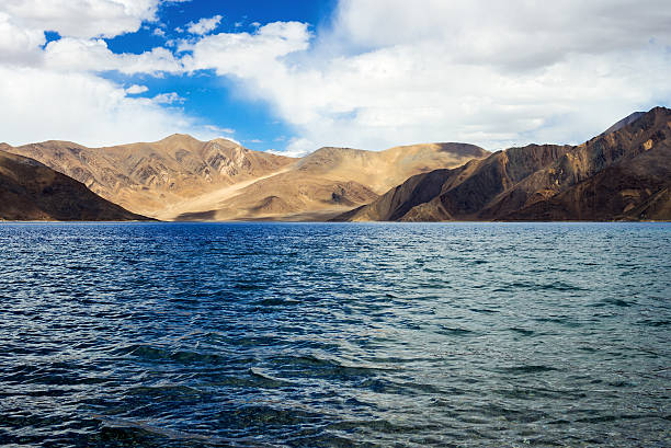 istock Pangong tso Lake and with Mountains in background 488903144