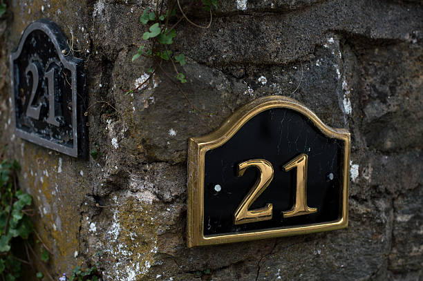istock Street number 21 488903426