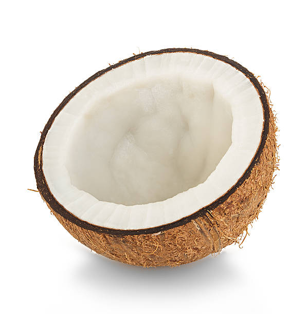 istock half coconut close-up isolated on a white background 488903916