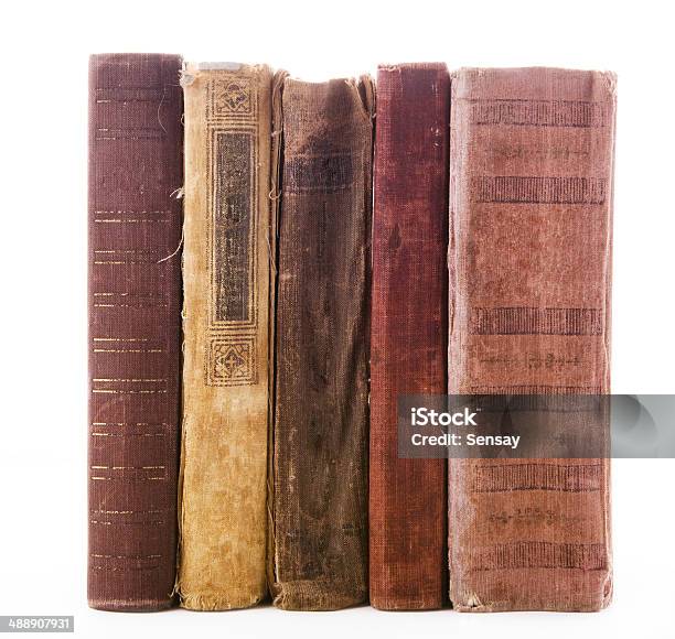 Old Books Stock Photo - Download Image Now - Old Book, Stack, Book