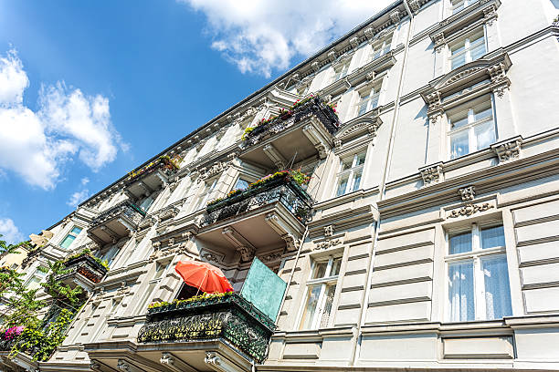 Restored old apartment building in Berlin