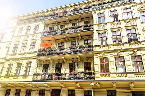 istock Restored old apartment building in Berlin 488907997