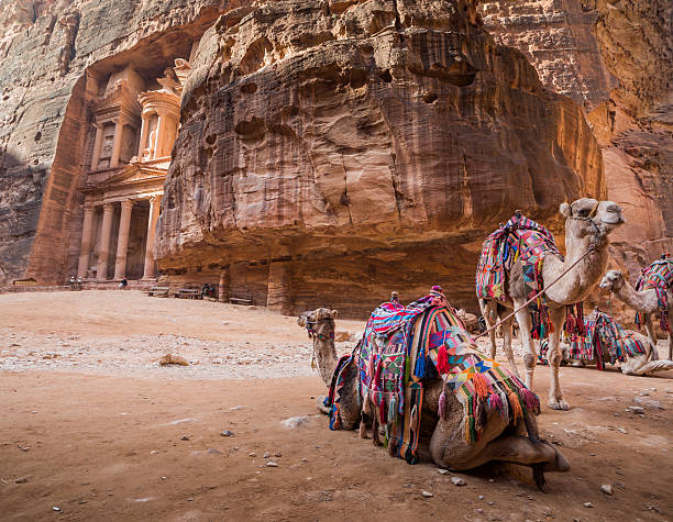 Antike Tempel in Petra, Jordanien – Foto