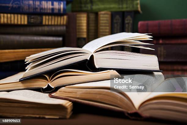 Open Book Stock Photo - Download Image Now - Book, History, Literature