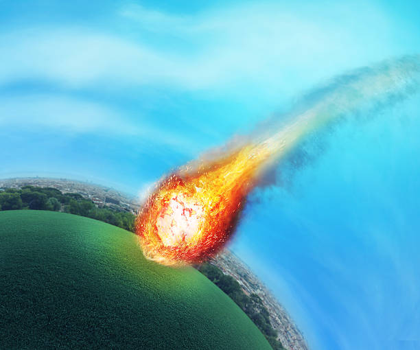 istock Meteorite near the Earth 488909900