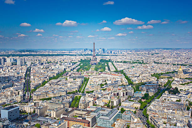 istock Aerial view of Paris 488910431