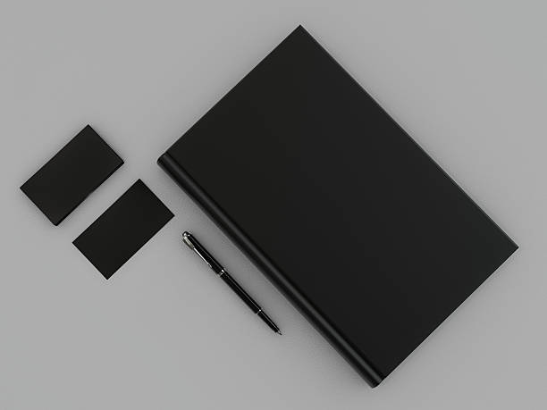 istock Black book and business card 488910872