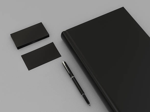 istock Black book and business card 488910880