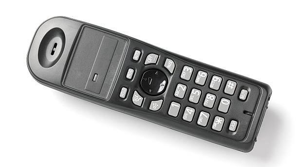 istock Black Cordless Telephone Isolated 488911269