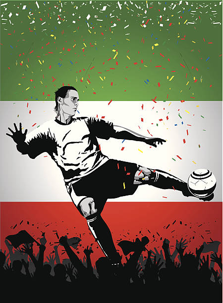  Jugadores Mexicanos Futbol Ilustraciones, gráficos vectoriales libres de derechos y clip art