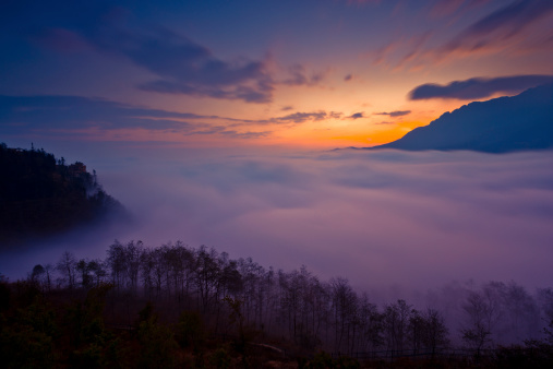 Yuanyang Terraced Fields in Yunnan province,china