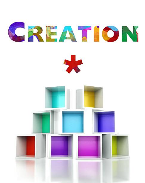 istock Creation with colorful 3d design illustration 488914763