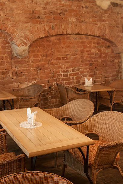 istock Street cafe with plaids in cold time, Riga, Latvia 488915035