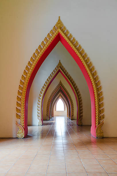 istock Opening passage of the temple in Thailand 488915193